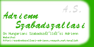 adrienn szabadszallasi business card